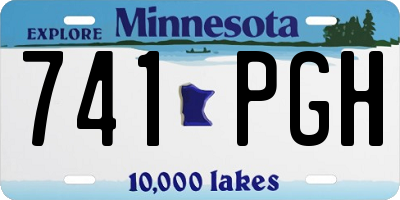 MN license plate 741PGH
