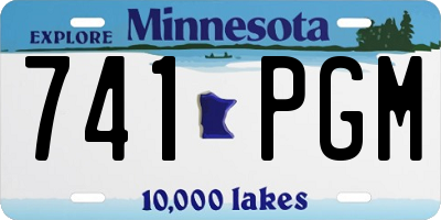 MN license plate 741PGM