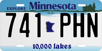 MN license plate 741PHN