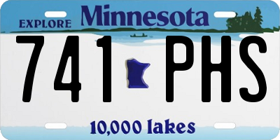 MN license plate 741PHS