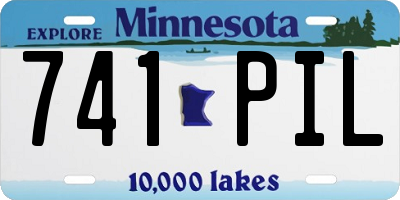 MN license plate 741PIL