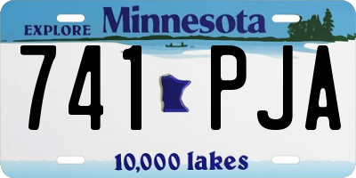 MN license plate 741PJA