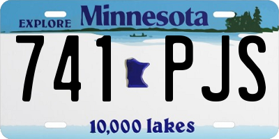 MN license plate 741PJS