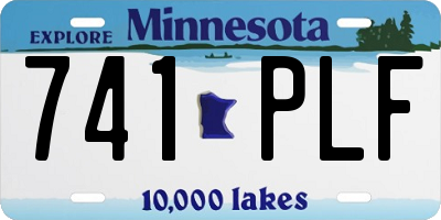 MN license plate 741PLF