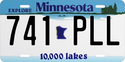 MN license plate 741PLL