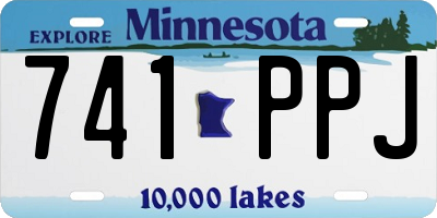 MN license plate 741PPJ