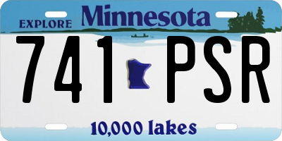 MN license plate 741PSR
