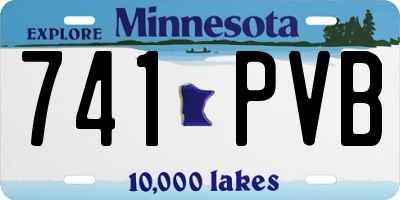 MN license plate 741PVB