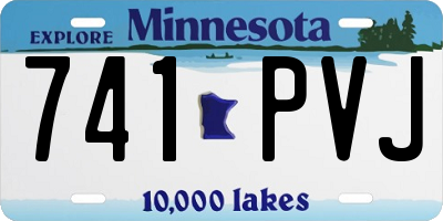 MN license plate 741PVJ