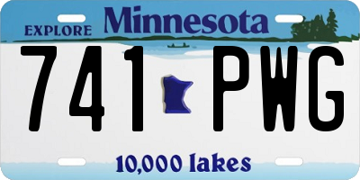 MN license plate 741PWG