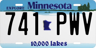 MN license plate 741PWV