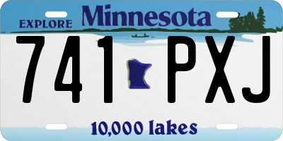 MN license plate 741PXJ