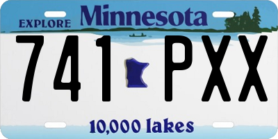 MN license plate 741PXX