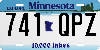 MN license plate 741QPZ