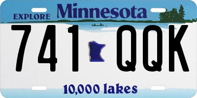 MN license plate 741QQK