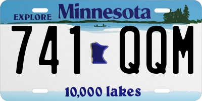 MN license plate 741QQM