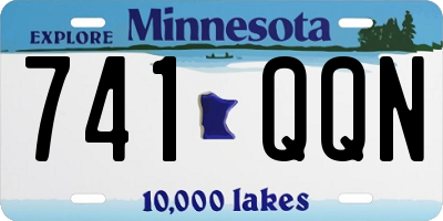 MN license plate 741QQN