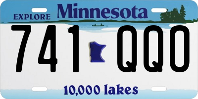 MN license plate 741QQO
