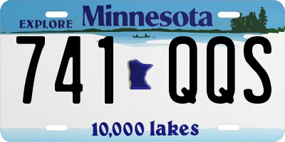 MN license plate 741QQS