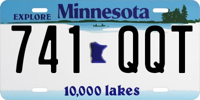MN license plate 741QQT