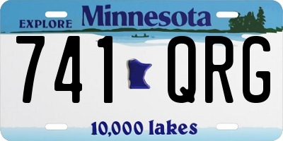 MN license plate 741QRG