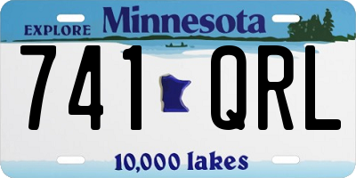 MN license plate 741QRL