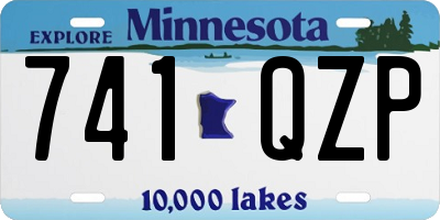 MN license plate 741QZP