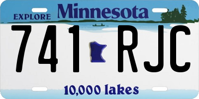 MN license plate 741RJC