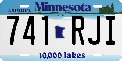 MN license plate 741RJI