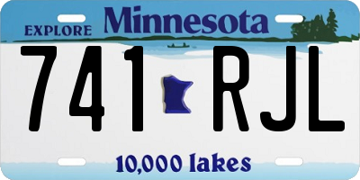 MN license plate 741RJL