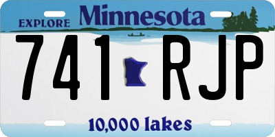 MN license plate 741RJP