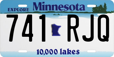 MN license plate 741RJQ