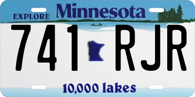 MN license plate 741RJR