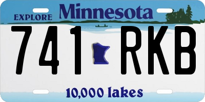MN license plate 741RKB
