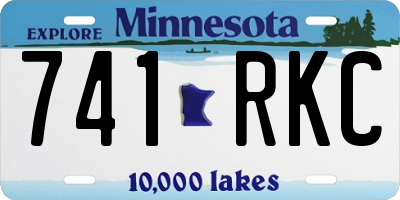 MN license plate 741RKC