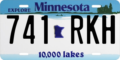 MN license plate 741RKH