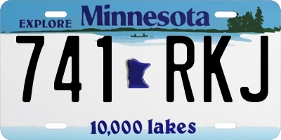 MN license plate 741RKJ