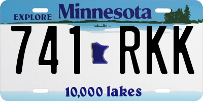 MN license plate 741RKK