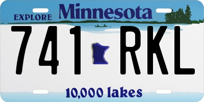 MN license plate 741RKL