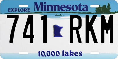 MN license plate 741RKM