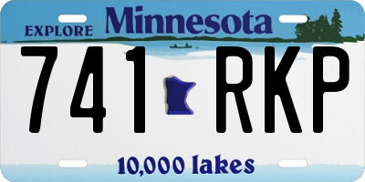 MN license plate 741RKP