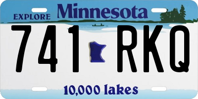 MN license plate 741RKQ