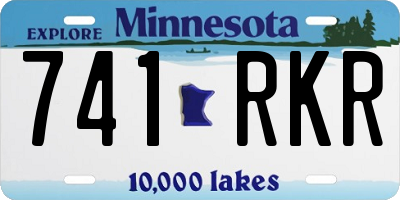 MN license plate 741RKR