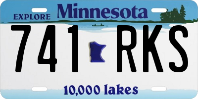 MN license plate 741RKS