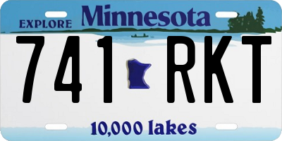 MN license plate 741RKT
