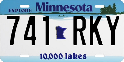 MN license plate 741RKY