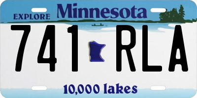 MN license plate 741RLA