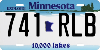 MN license plate 741RLB