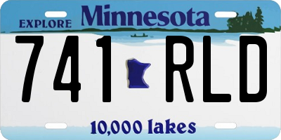 MN license plate 741RLD