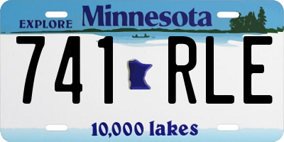 MN license plate 741RLE